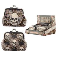  Skulls and Roses Tic Tac Purse 