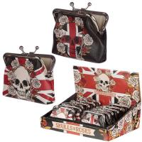  Skulls and Roses Union Jack Tic Tac Purse 