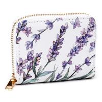  Lavender Zip Around Small Wallet Purse 