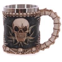  Skull & Spine Tankard-Decorative Only 