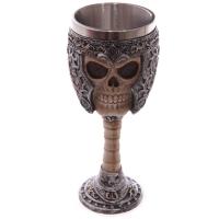  Skull Warrior Gothic Goblet-Decorative Only 