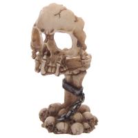  Chained Skull Face Tea Light Holder 
