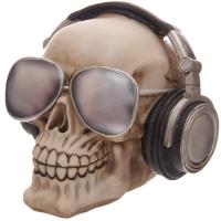  Skull Money box with Headphones and Sun Glasses 