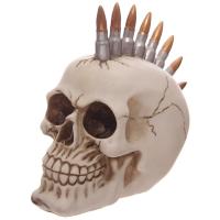  Skull Decoration with Bullet Mohican 