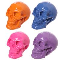  Bright Coloured Glossy Skull Decorations 
