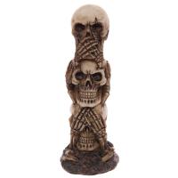  Hear No Speak No See No Evil Skull Totem Decoration 