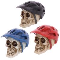  Skull Decoration with Cycling Helmet 