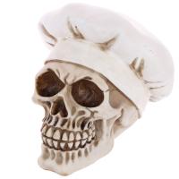  Skull Decoration with Chefs Hat 