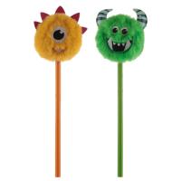  Stationery & Pens - Monster Pom Pom Pencil 