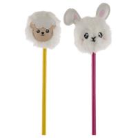  Rabbit and Sheep Pom Pom Pencil 