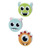  Monster 3 Piece Eraser Set 