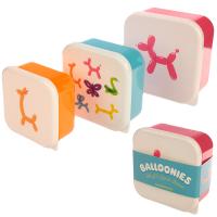 Balloon Dog Lunch Box Set/3 