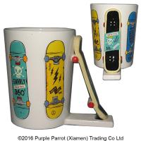  Shaped Handle Mug Skateboard 